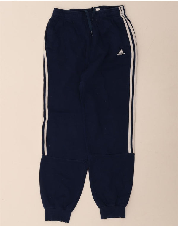 Adidas Chłopięce Spodnie Dresowe Joggery 13-14 Lat Granatowe Bawełniane
