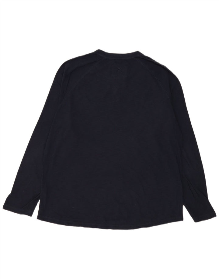 Top męski Fat Face z długim rękawem, 2XL, granatowy, bawełniany