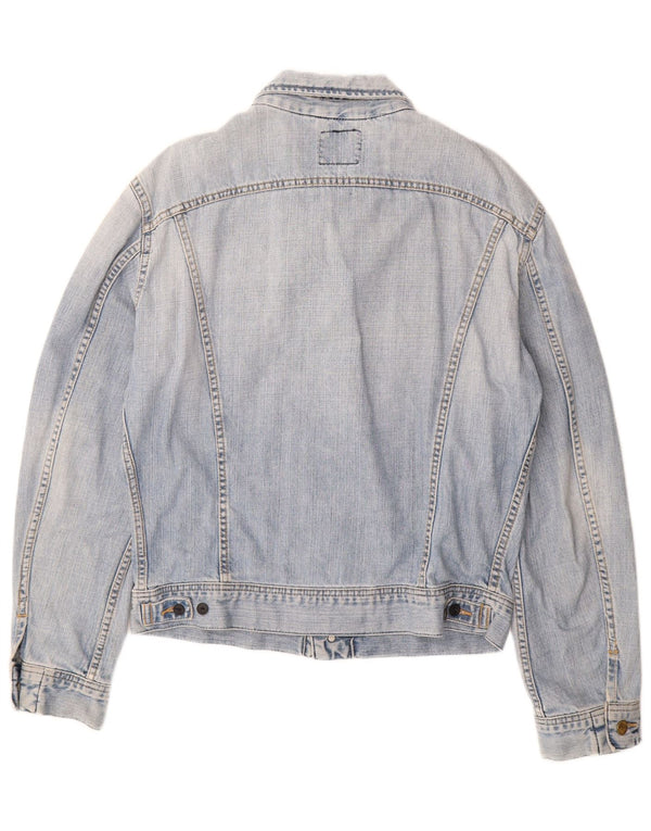 Damska kurtka dżinsowa LEE UK 16, duża, niebieska, bawełniana