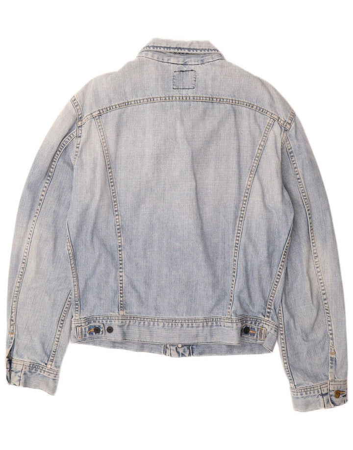 Damska kurtka dżinsowa LEE UK 16, duża, niebieska, bawełniana