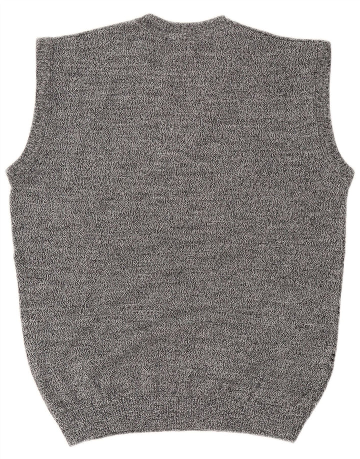 Tank top męski w stylu vintage, w średnie szare paski