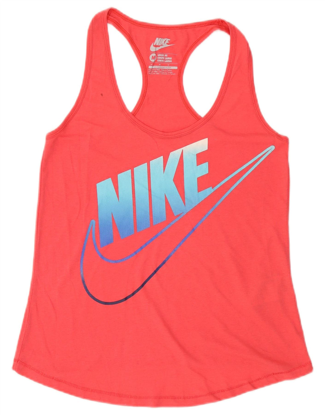 Damska koszulka z kamizelką o luźnym kroju Nike, UK 12, średni różowy poliester