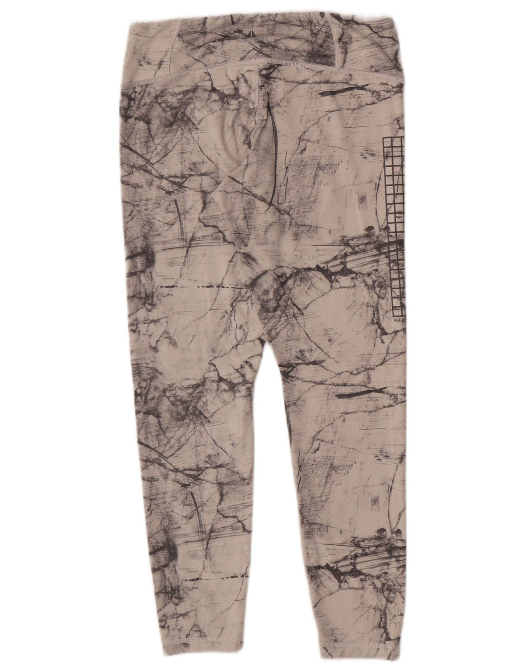 Legginsy damskie Reebok Crop Abstract Pattern UK 12/14 Średnioszary