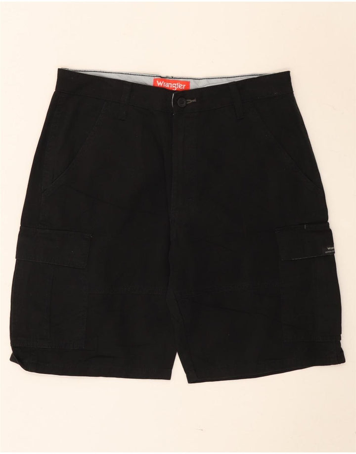 Męskie spodenki cargo Wrangler W30, średnia czarna bawełna