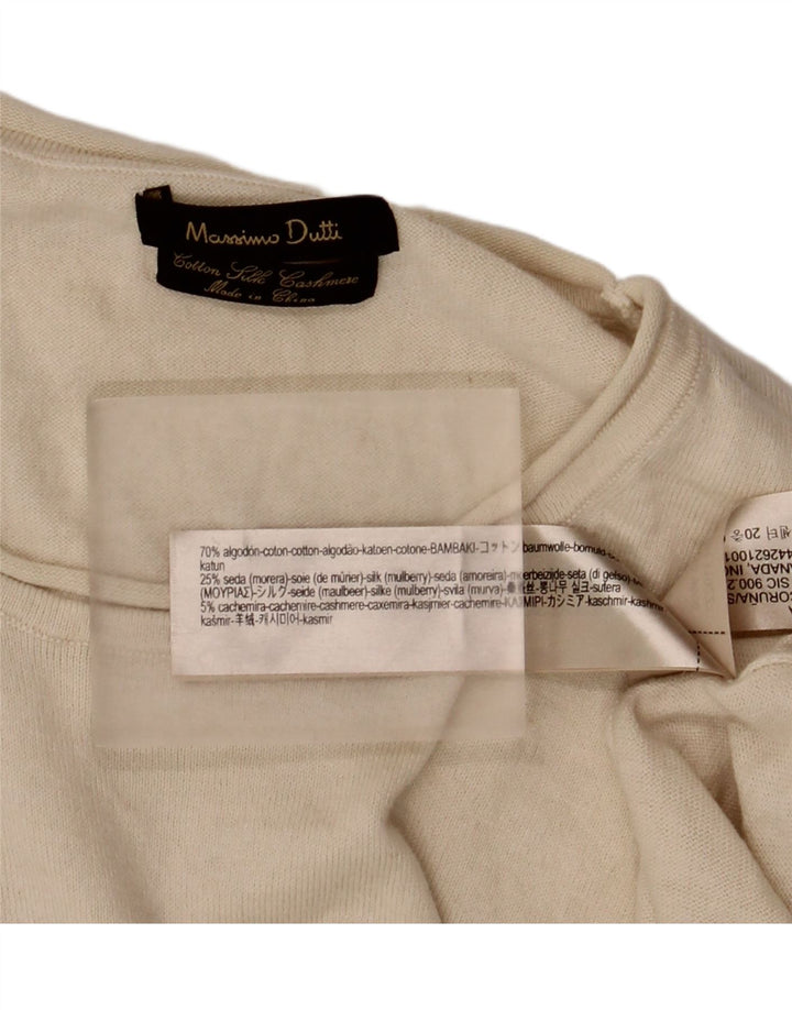 Damski top Massimo Dutti z długim rękawem, UK 18 XL, beżowy, bawełniany
