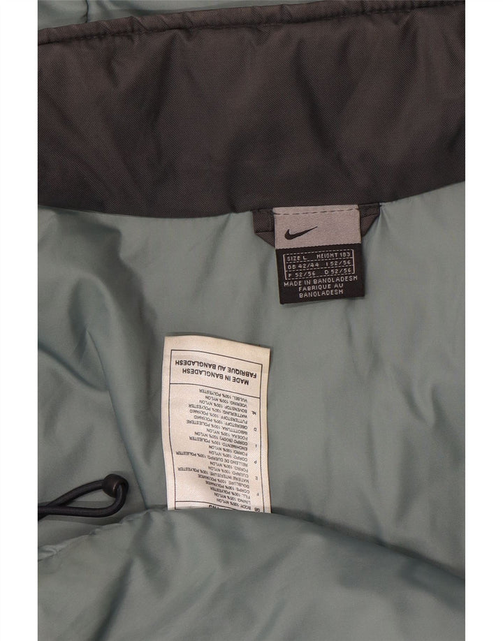 Męska kurtka wiatrówka z kapturem Nike UK 42/44, duży, szary nylon