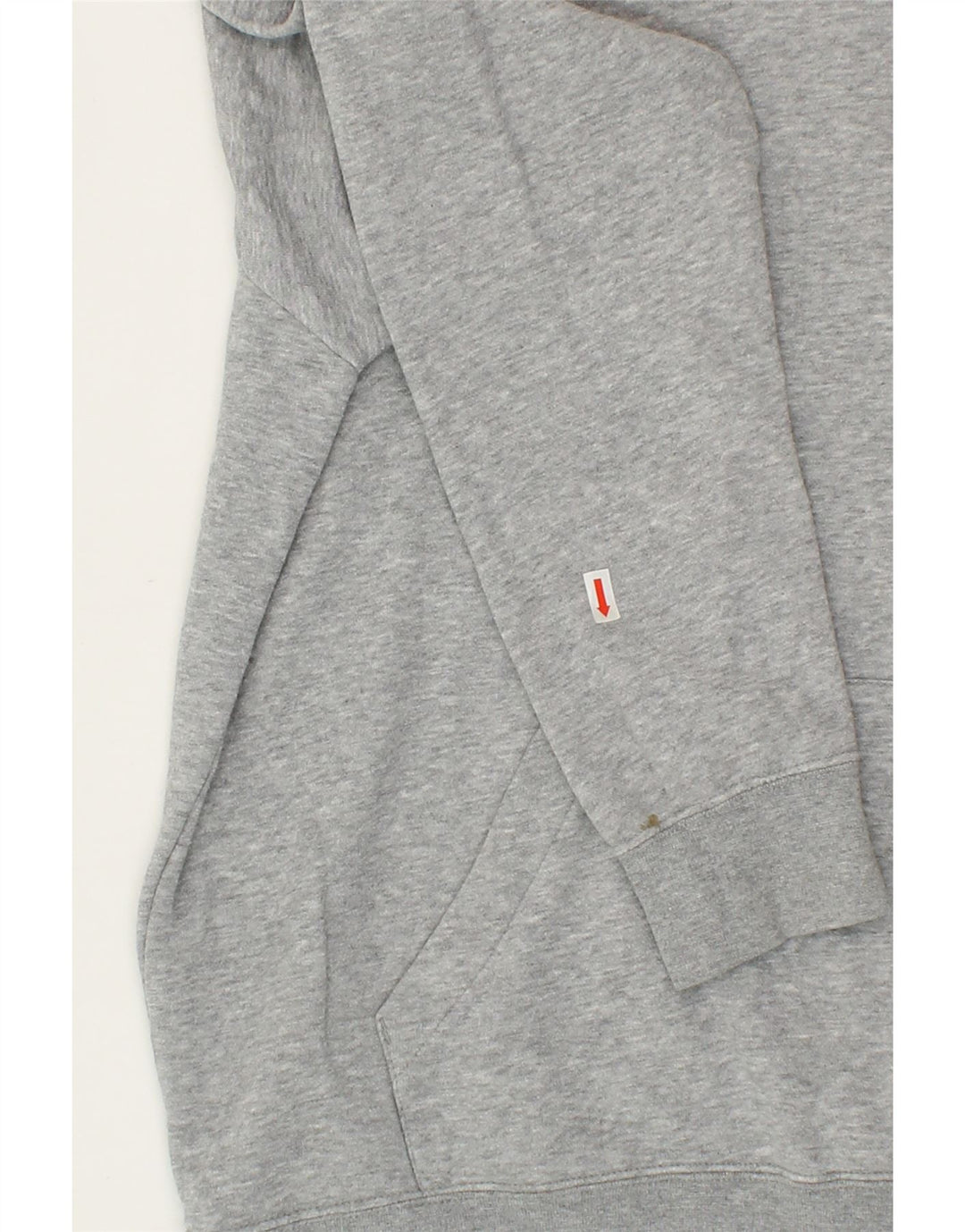 NIKE Womens Oversized Hoodie Jumper UK 14 Medium Grey Cotton Vintage Nike and Second-Hand Nike from Messina Hembry 