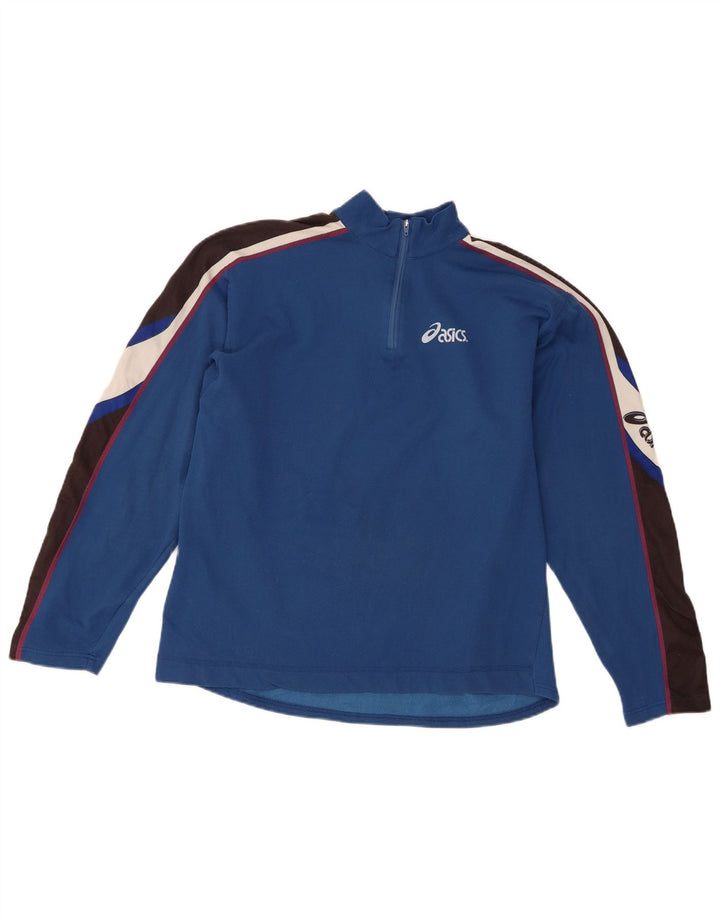 Damski dres z zamkiem błyskawicznym Asics UK 14 w kolorze średnioniebieskim