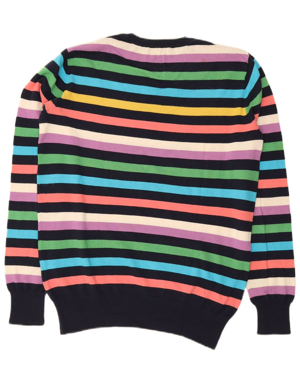 Gaudi Męski sweter z okrągłym dekoltem XL, wielokolorowe, bawełniane paski