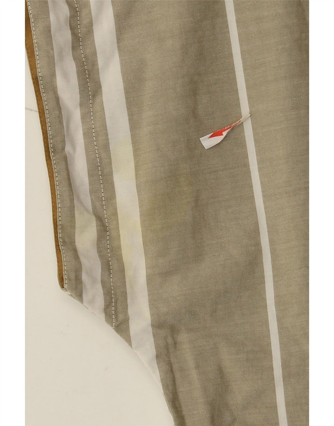 Bluzka damska Vintage Top EU 40, średnia bawełna w paski khaki