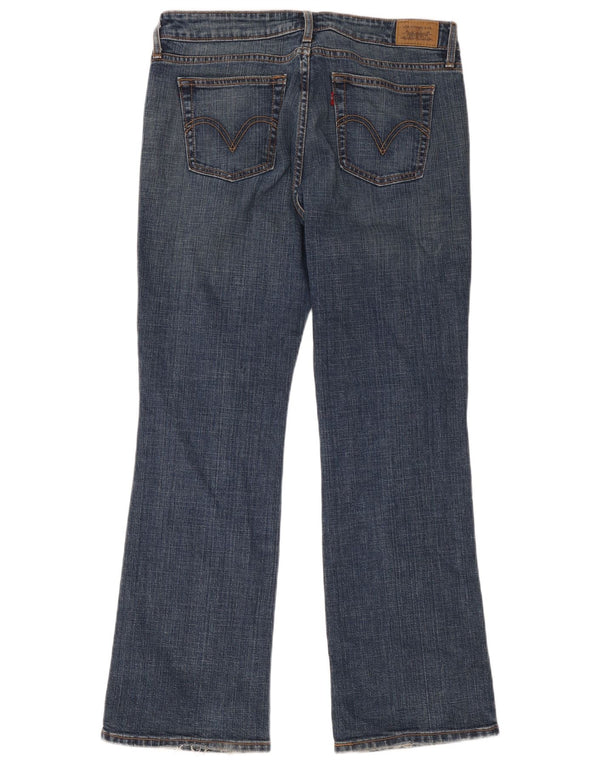 Damskie jeansy Levi's 545 Low Bootcut US 12 Large W34 L31 Niebieska bawełna