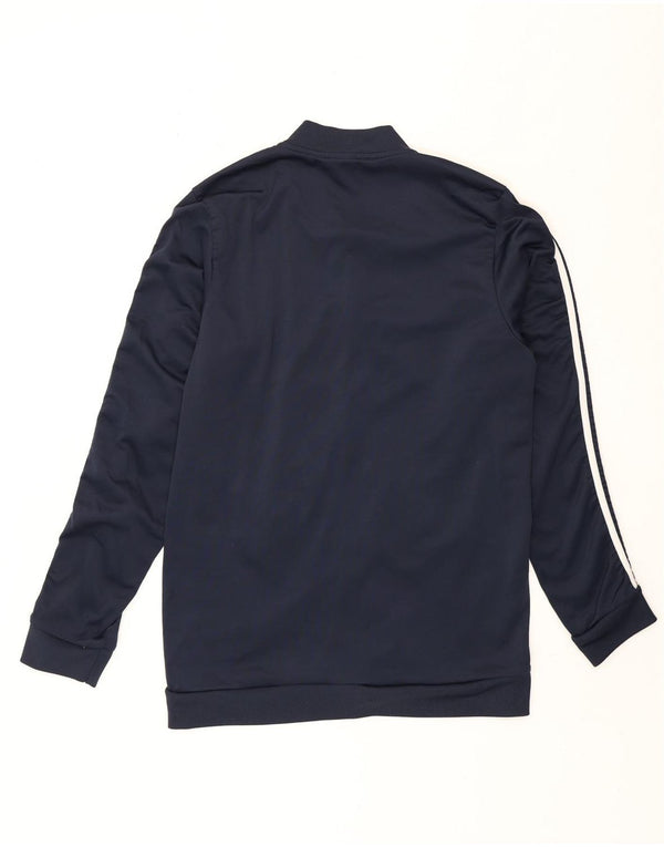 Adidas Męska bluza dresowa, duża granatowa, poliestrowa