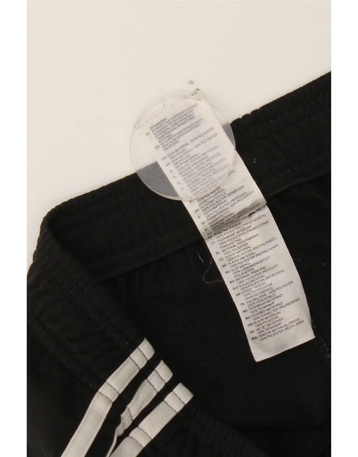 Męskie spodnie dresowe Adidas, małe, czarne, poliestrowe