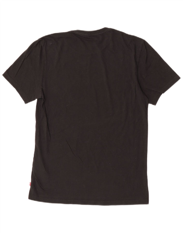 Męski t-shirt LEVI'S o dopasowanym kroju, średni czarny, bawełniany