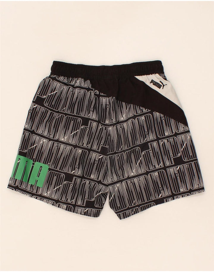 PUMA Boys Graphic Sport Shorts 9-10 Years Black Vintage Puma and Second-Hand Puma from Messina Hembry 