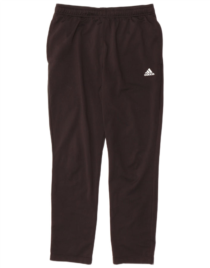 Męskie spodnie dresowe Adidas UK 42/44, duże, czarne, poliestrowe