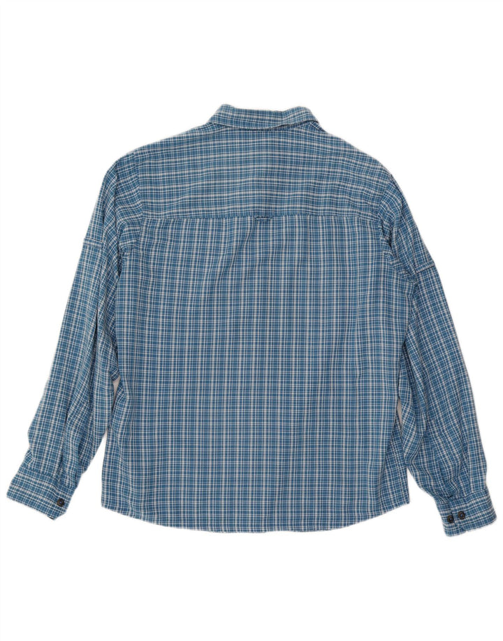 Męska koszula flanelowa Jack Wolfskin UK 36/38 w średnią niebieską kratkę