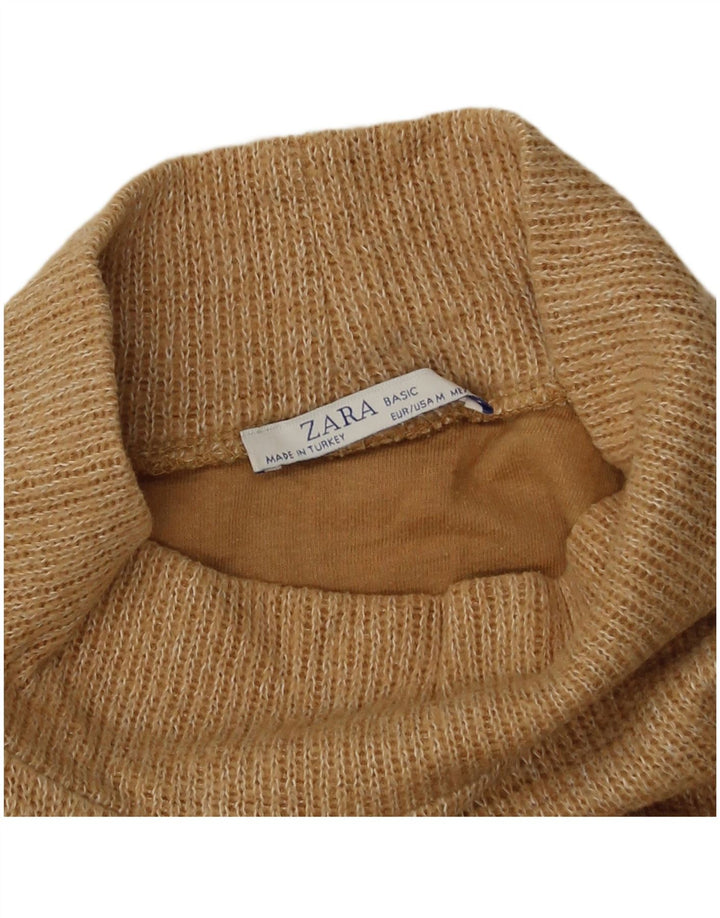 Damski top oversize Zara z długim rękawem, UK 14, średni beż