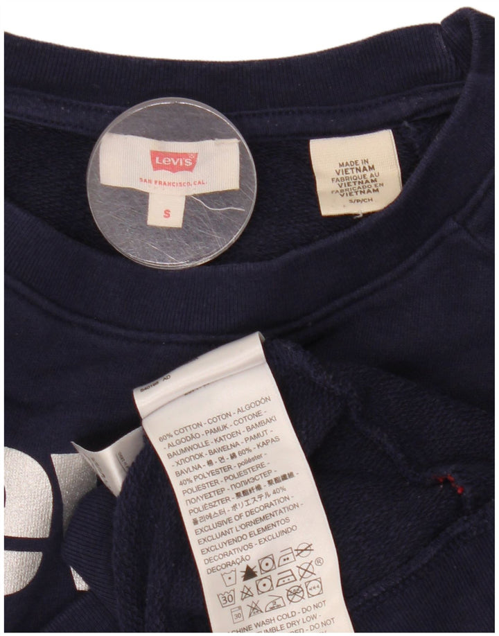 Damska bluza dresowa Levi's Graphic Oversize UK 10, mała, granatowa