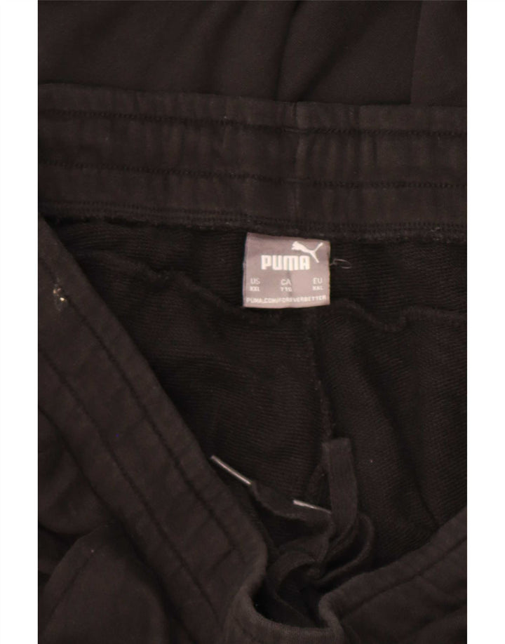 Damskie spodnie dresowe Puma 2XL, czarne, bawełniane