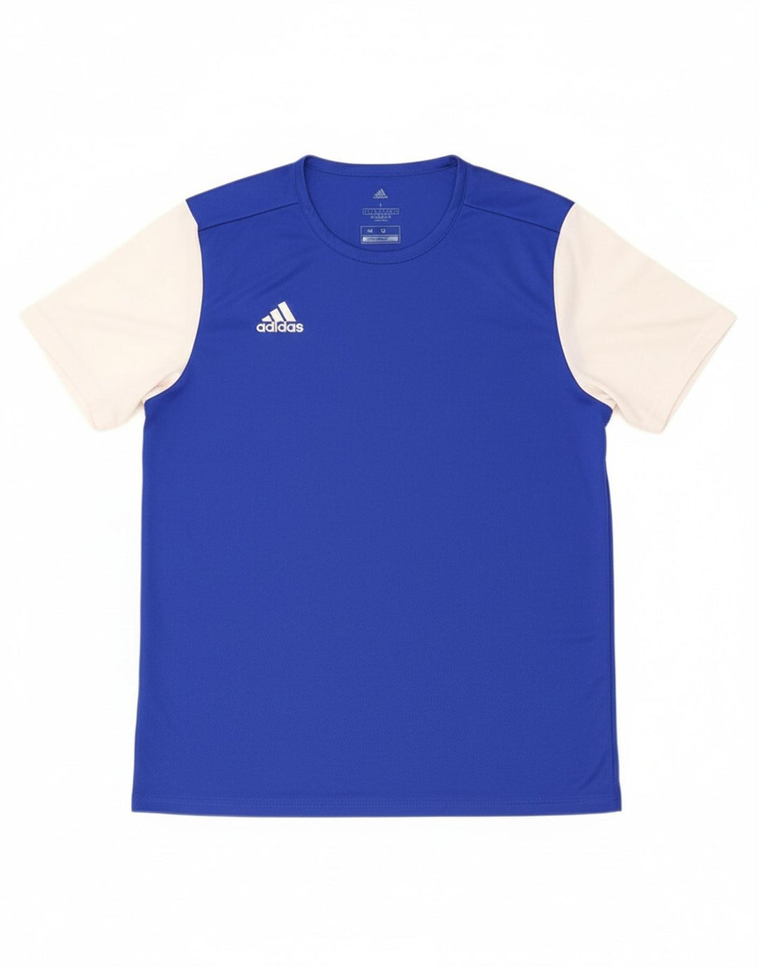 ADIDAS Mens Aeroready T-Shirt Top Large Blue Colourblock Polyester
