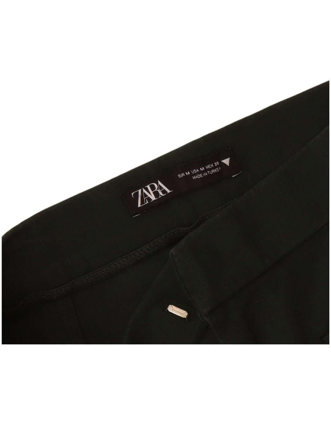 Krótkie spodnie damskie Zara Bootcut, średnie W28 L25 Khaki