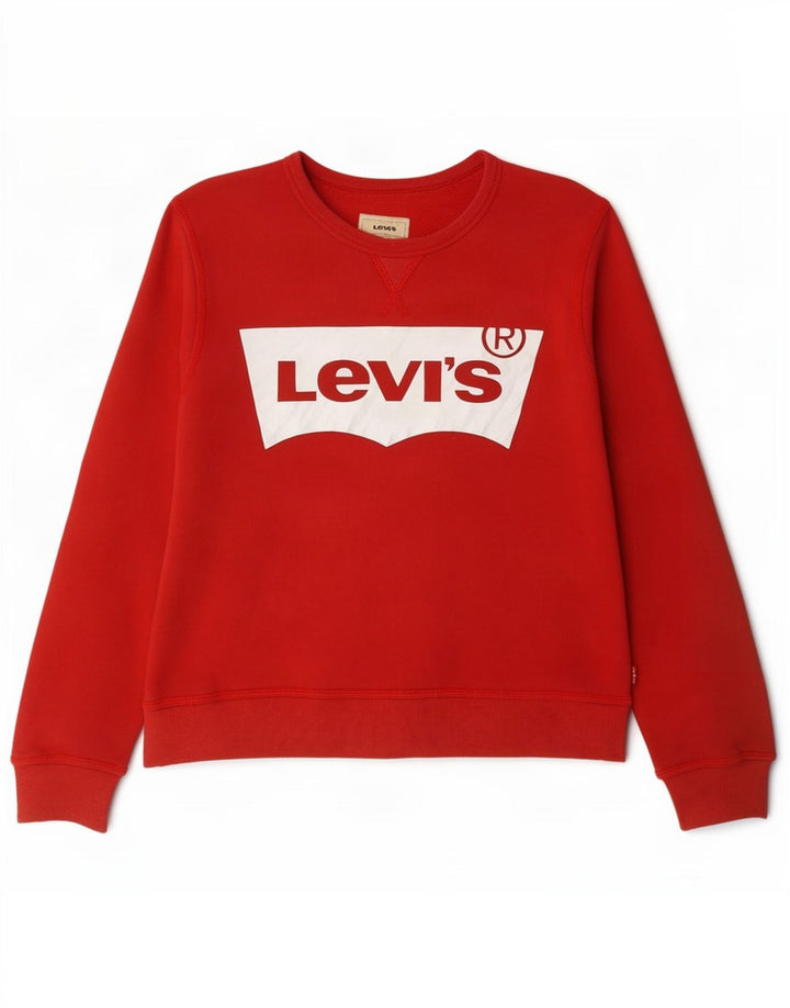 Chłopięcy sweter z kapturem Levi's 11-12 lat, czerwony