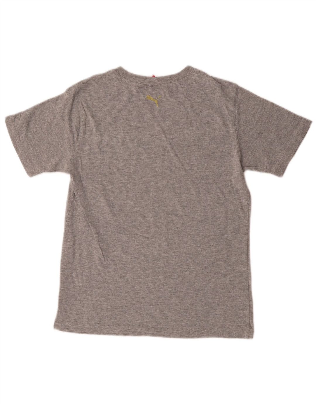 Chłopięcy T-shirt z grafiką Puma, 9-10 lat, średnioszary, bawełniany