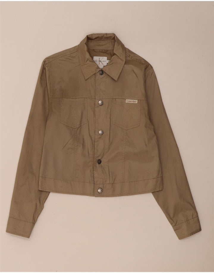 Męska kurtka bomberka Calvin Klein Jeans, mała, beżowa, poliester