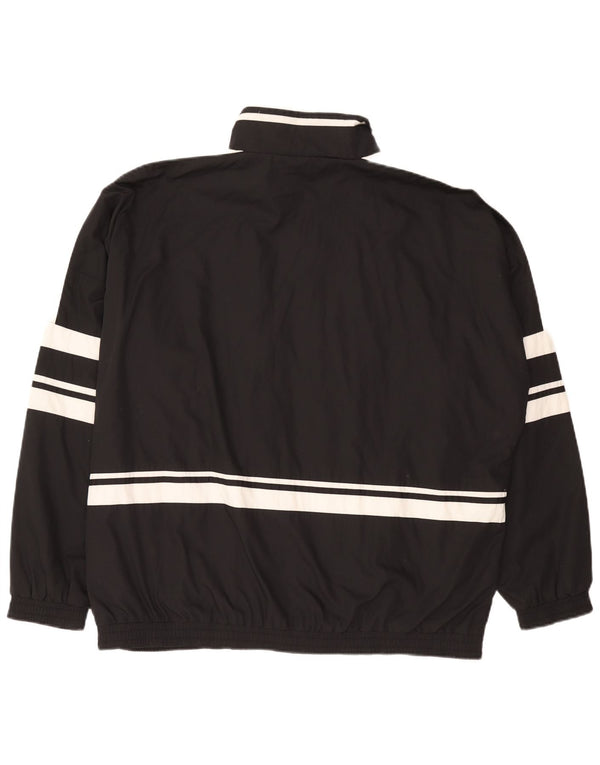 Jako męska kurtka dresowa XL, czarny poliester z blokami kolorów