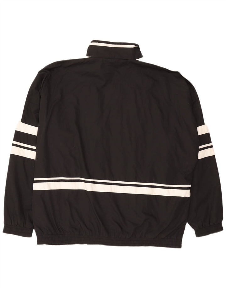 Jako męska kurtka dresowa XL, czarny poliester z blokami kolorów