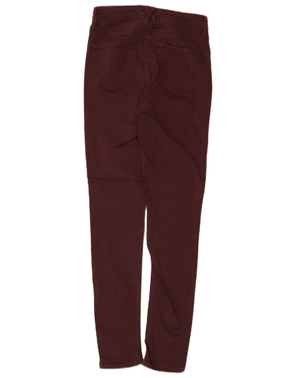 Damskie jeansy Skinny White Stuff UK 8 Small W28 L29 Burgundowa bawełna
