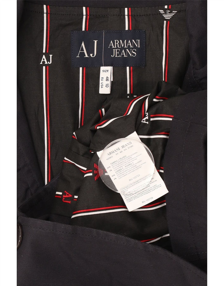 Armani Jeans Damska marynarka zapinana na 1 guzik, duża, granatowa