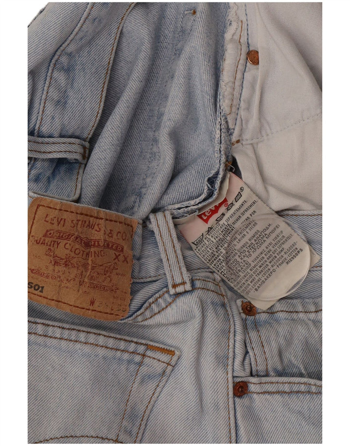 Męskie jeansy Levi's 501 Straight W34 L35 Niebieskie bawełniane