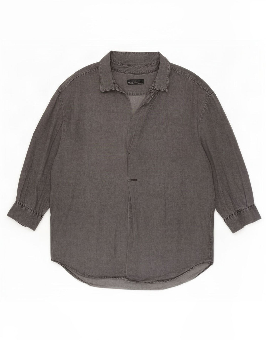 Damska koszula oversize z rękawem 3/4 Zara UK 16, duża, szara Lyocell