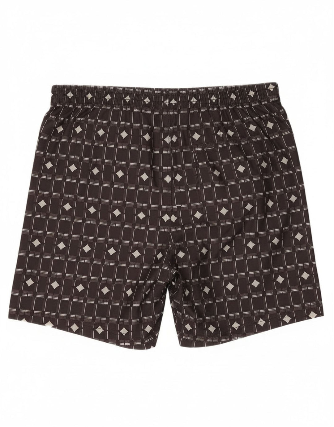 Męskie spodenki kąpielowe Nike, duże, brązowe, geometryczne, z poliestru