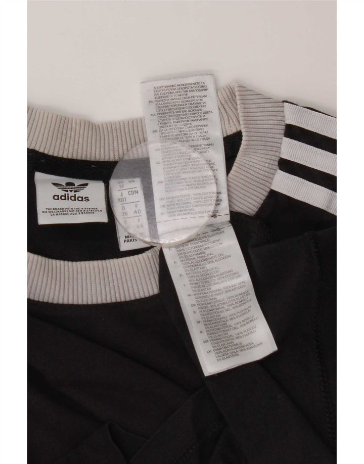 Damska koszulka Adidas Top UK 12, średnia czarna bawełna