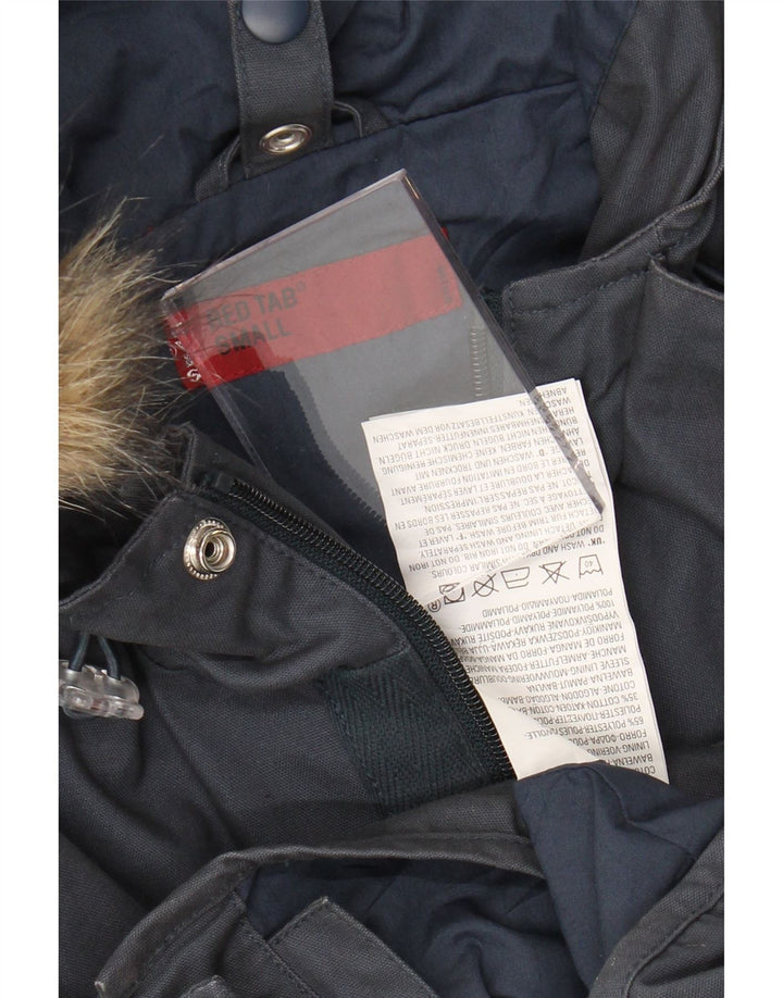 Męska kurtka parka z kapturem Levi's UK 36, mała, granatowa, bawełniana