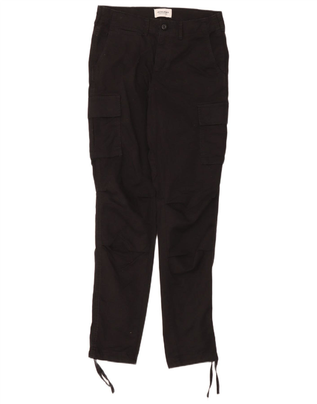 Męskie spodnie cargo Jack & Jones W28 L32, czarne, bawełniane