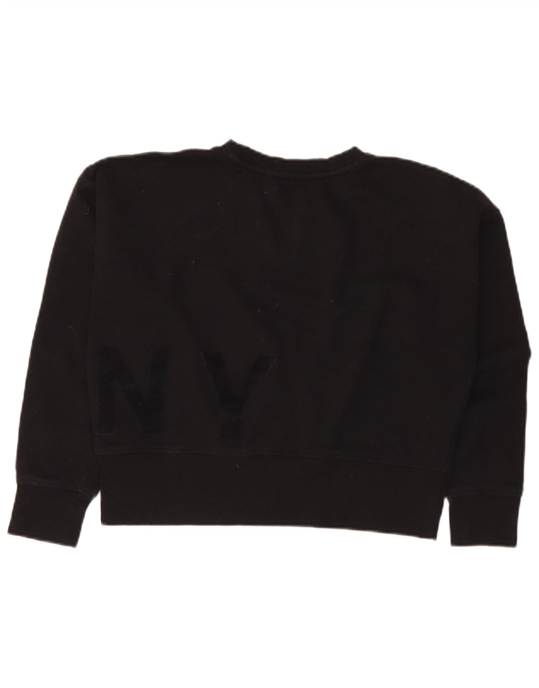 Damska bluza oversize Dkny Crop Graphic Jumper UK 10 Small Black