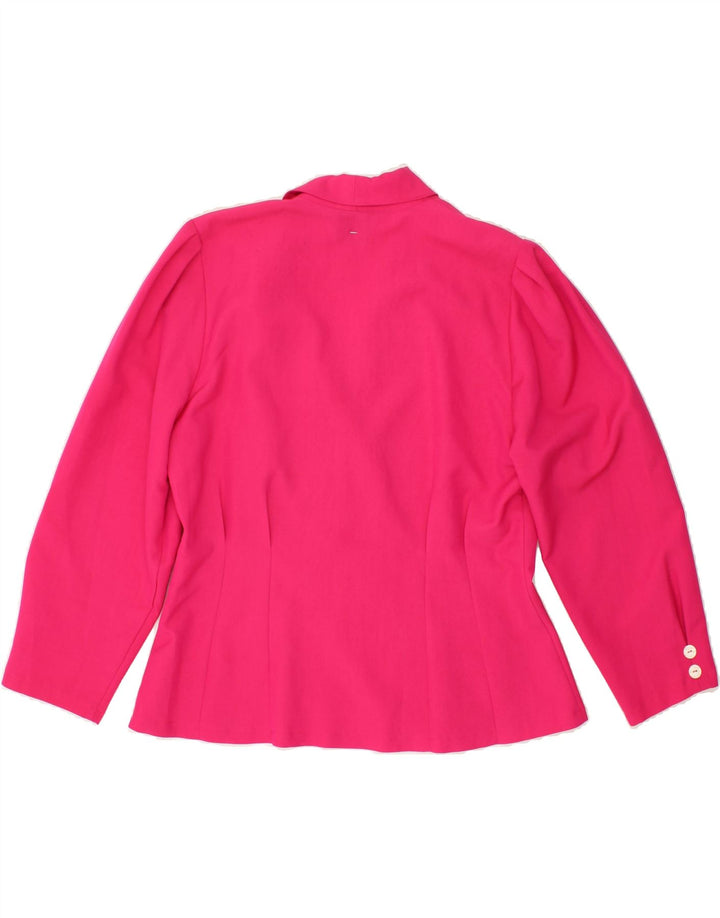 YOUR SIXTH SENSE Womens Double Breasted Blazer Jacket IT 44 Medium Pink Vintage Your Sixth Sense and Second-Hand Your Sixth Sense from Messina Hembry 