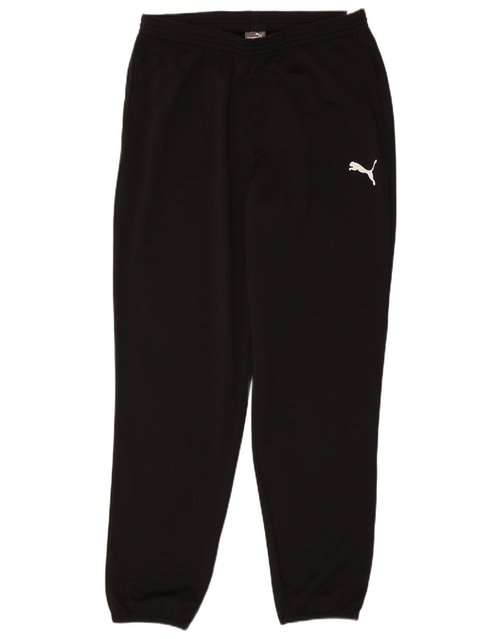 PUMA Mens Tracksuit Trousers Joggers Large Black Polyester