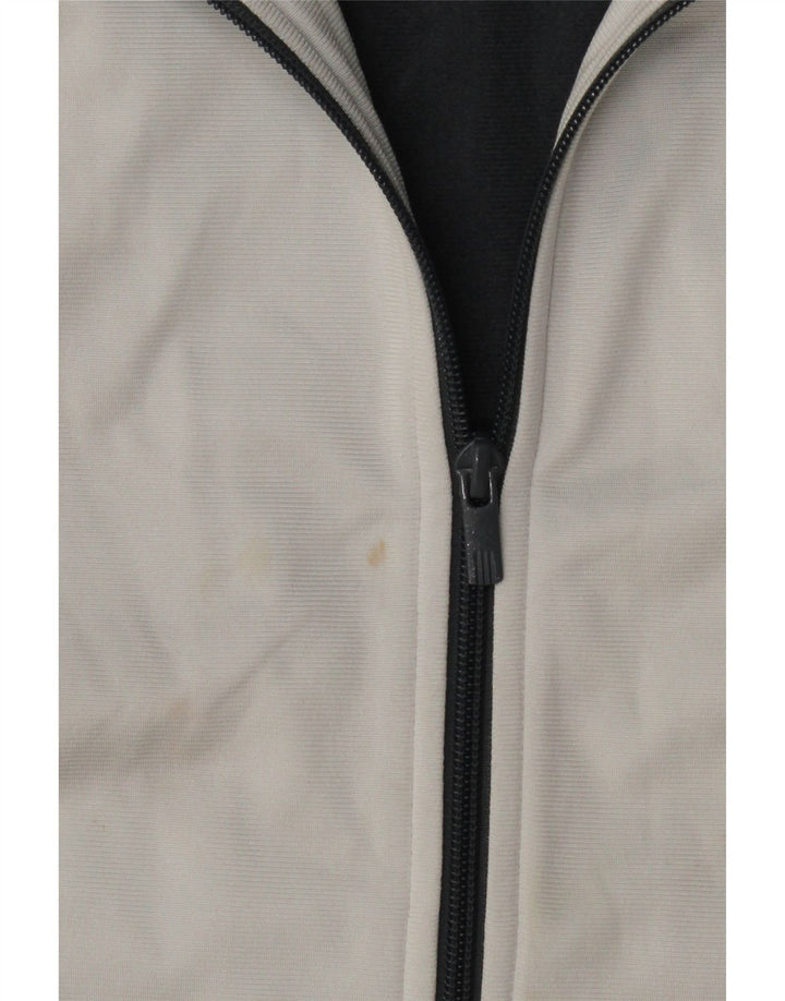 Damska kurtka dresowa Adidas UK 16, duża, granatowa, z blokami kolorów