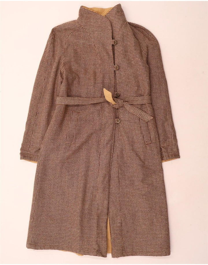 Dwustronny płaszcz damski w stylu vintage IT 42 średni beż