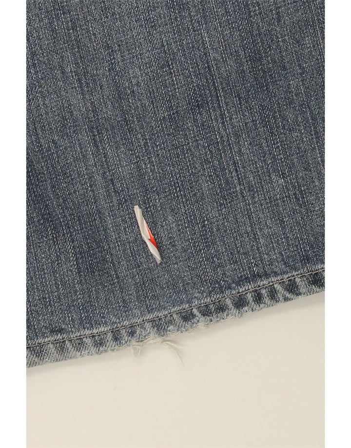 Damskie jeansy Bootcut Tommy Hilfiger Manhattan W34 L31 Niebieska bawełna