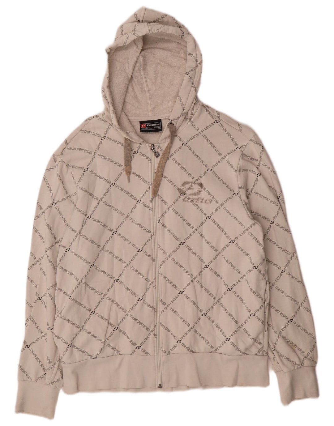 Męski sweter z kapturem i zamkiem błyskawicznym LOTTO, średniej wielkości, bawełniany