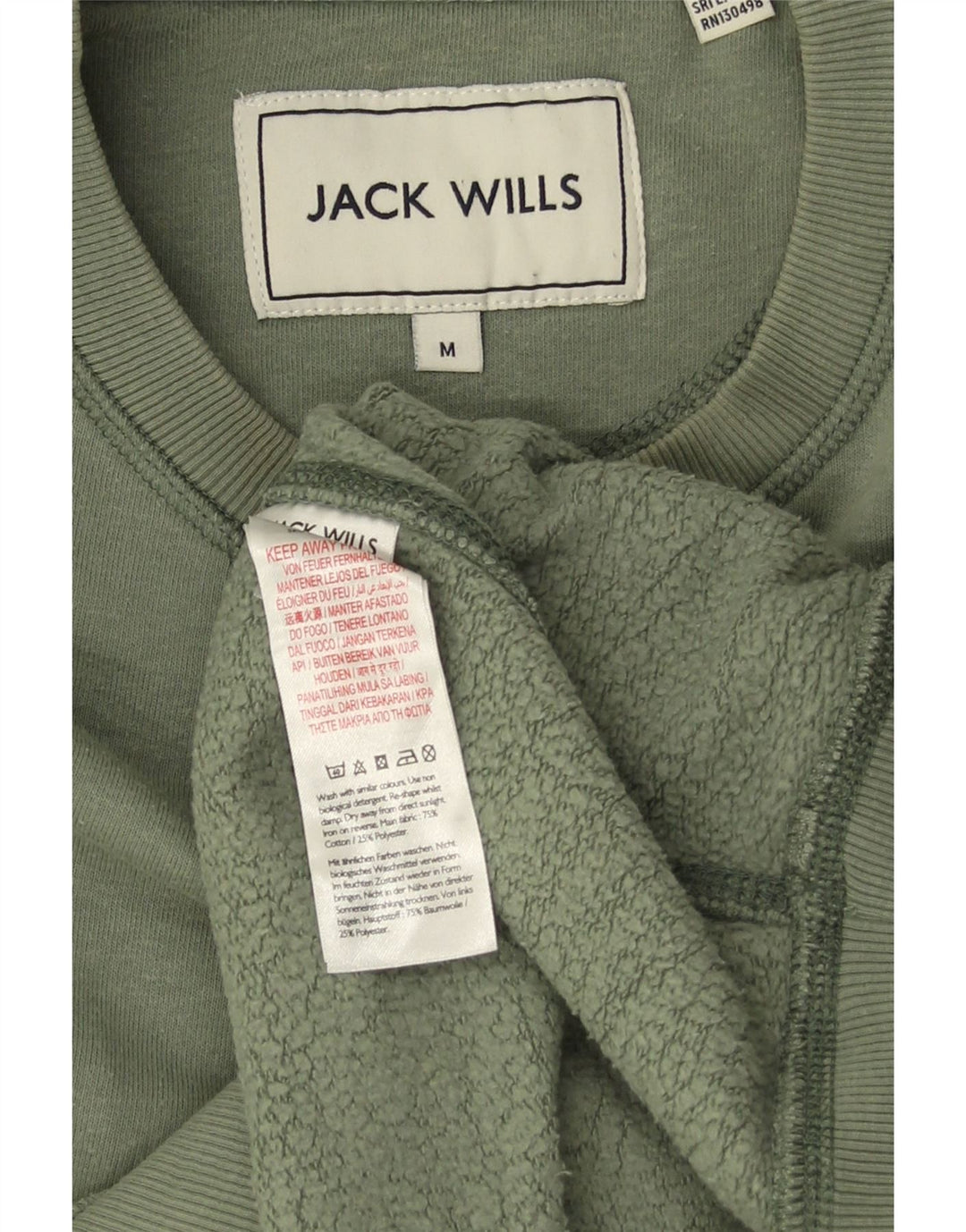 JACK WILLS Męski sweter, bluza, średnia, bawełniana khaki