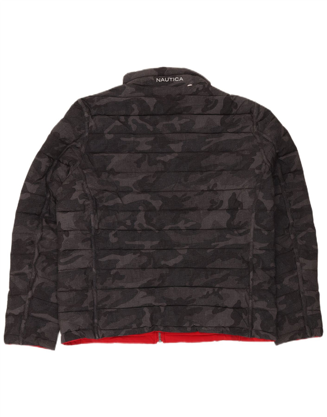 Męska dwustronna ocieplana kurtka NAUTICA UK 40, duży, czarny kamuflaż