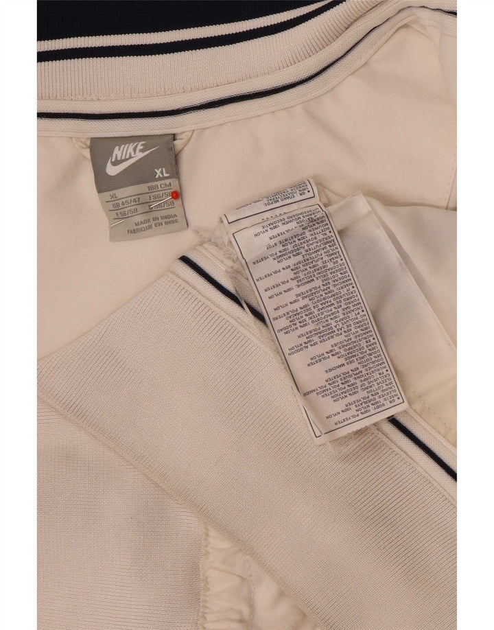 Męska kurtka dresowa Nike UK 45/47 XL Biały poliester z blokami kolorów