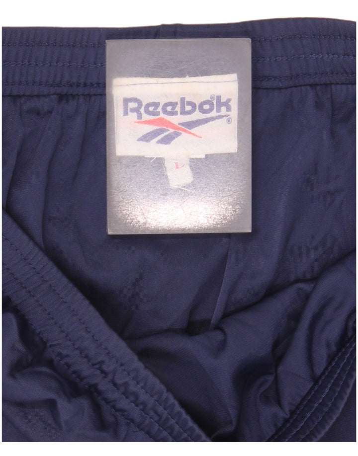 Damskie spodenki sportowe Reebok UK 14, duże, granatowe, poliamid